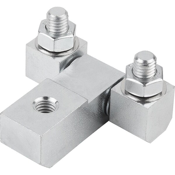 Kipp Square Hinge Long Version With Fastening Nut, Steel Galvanized, B=40, A=45, A1=30, A2=10 K1143.0630028 - main
